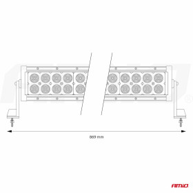 AMIO Panelové pracovní světlo AWL24 24LED COMBO 9-36V_thumb9