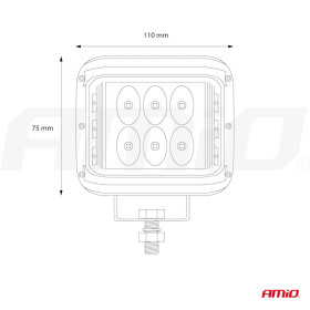 AMIO Pracovní LED světlo 12 LED (2 funkce)- AWL08_thumb10