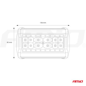 AMIO Pracovní LED světlo AWL09 28 LED FLOOD 9-36V_thumb7