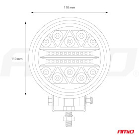 AMIO Pracovní LED světlo AWL16 26LED COMBO 9-36V_thumb5