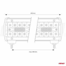 AMIO Pracovní LED světlo AWL27 120LED COMBO 9-36V_thumb6