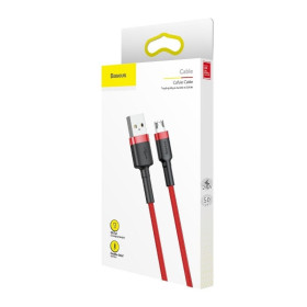 AMIO kabel USB na micro USB BASEUS Cafule 1,5A 200cm červený_thumb6