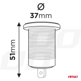 AMIO nabíječka USB+USB-C 12/24V MOD-07_thumb5