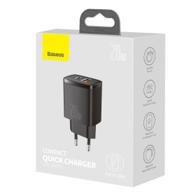 AMIO nabíječka Baseus Compact Quick Charger, USB, USB-C, 20W_thumb8