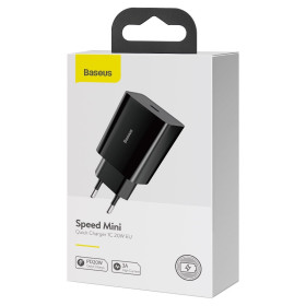 AMIO nabíječka Baseus Speed ​​Mini Quick Charger, USB-C, PD, 3A, 20W_thumb10