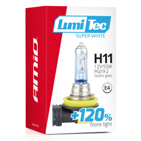 AMIO halogenová žárovka H11 12V 55W LumiTec SuperWhite +120%_thumb5