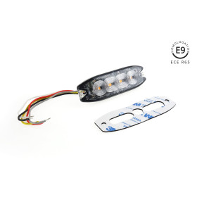 AMIO výstražné osvětlení oranžové 4x3W LED R65 R10 12/24V IP67_thumb3