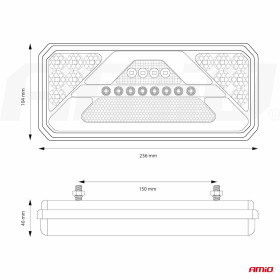 AMIO světlo zadní sdružené LED dynamické LEVÉ RCL-02-L_thumb13