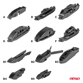 AMIO Stěrač Hybrid multiconnect 16" (400mm) 11 adaptérů_thumb12