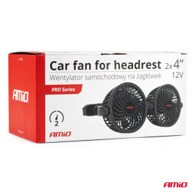 AMIO Ventilátor do auta pro opěrku hlavy 2x4" 12V_thumb7