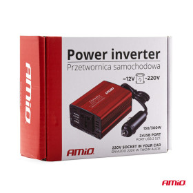 AMIO Měnič napjatá AMiO 12V/230V 150W/300W 2xUSB PI01_thumb6