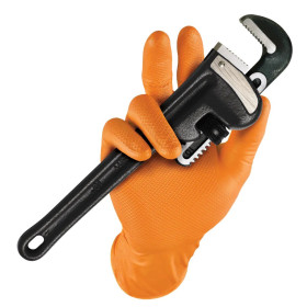 Grippaz 246 Protiskluzové nitrilové rukavice oranžové velikost M/8 - 50ks_thumb5