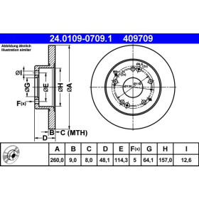 ATE Brzdový kotouč plný Ø260mm 24.0109-0709.1_thumb2