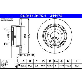 ATE Brzdový kotouč plný Ø290mm 24.0111-0175.1_thumb2