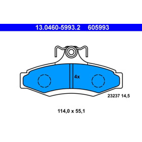 ATE Sada brzdových doštiček 13.0460-5993.2_thumb2