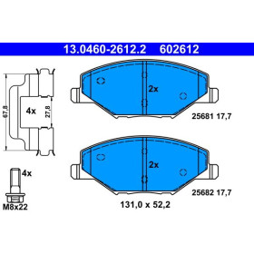 ATE Sada brzdových doštiček 13.0460-2612.2_thumb2