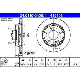 ATE Brzdový kotouč plný Ø262,0mm 24.0110-0408.1_thumb2