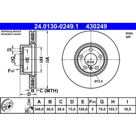 ATE Brzdový kotouč větraný Ø348mm 24.0130-0249.1_thumb2