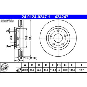 ATE Brzdový kotouč větraný Ø280mm 24.0124-0247.1_thumb2