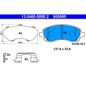 ATE Sada brzdových doštiček 13.0460-5895.2_thumb2