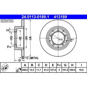 ATE Brzdový kotouč plný Ø290mm 24.0113-0189.1_thumb2