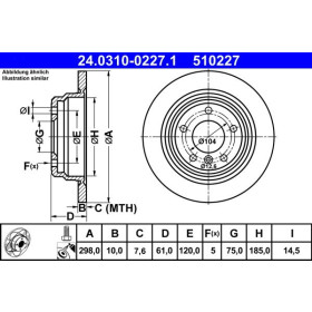 ATE Brzdový kotouč plný Ø298mm 24.0310-0227.1_thumb2