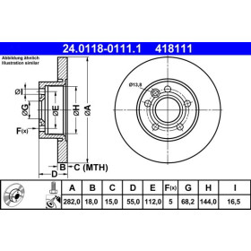 ATE Brzdový kotouč plný Ø282mm 24.0118-0111.1_thumb2