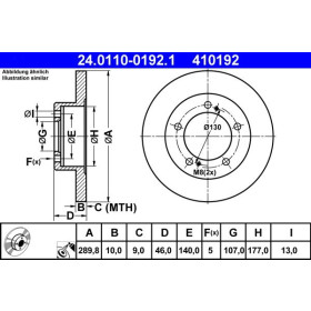 ATE Brzdový kotouč plný Ø290mm 24.0110-0192.1_thumb2