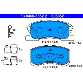 ATE Sada brzdových doštiček 13.0460-5852.2_thumb2