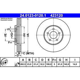 ATE Brzdový kotouč větraný Ø283mm 24.0123-0120.1_thumb2