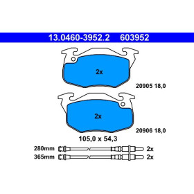 ATE Sada brzdových doštiček 13.0460-3952.2_thumb2