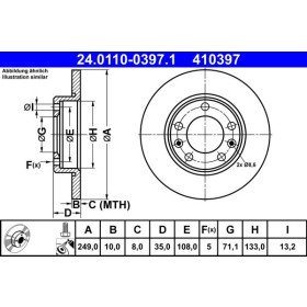 ATE Brzdový kotouč plný Ø249,0mm 24.0110-0397.1_thumb2