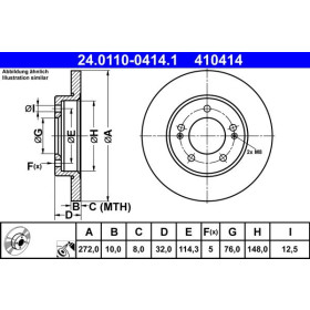 ATE Brzdový kotouč plný Ø272mm 24.0110-0414.1_thumb2