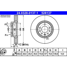 ATE Brzdový kotouč větraný Ø302mm 24.0328-0137.1_thumb2