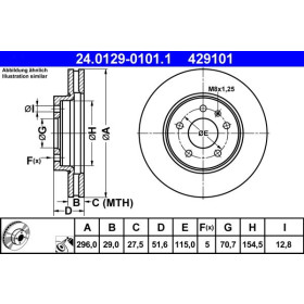 ATE Brzdový kotouč větraný Ø296mm 24.0129-0101.1_thumb2