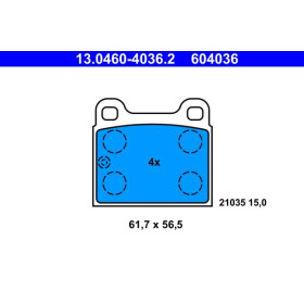 ATE Sada brzdových doštiček 13.0460-4036.2_thumb2