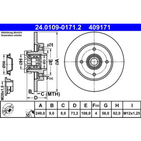 ATE Brzdový kotouč plný Ø249mm 24.0109-0171.2_thumb2