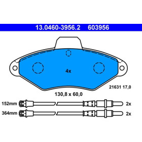 ATE Sada brzdových doštiček 13.0460-3956.2_thumb2