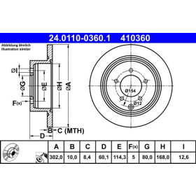 ATE Brzdový kotouč plný Ø302mm 24.0110-0360.1_thumb2