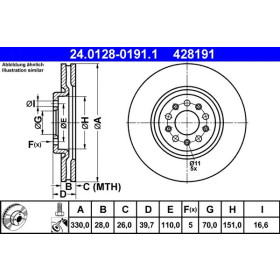 ATE Brzdový kotouč větraný Ø330mm 24.0128-0191.1_thumb2