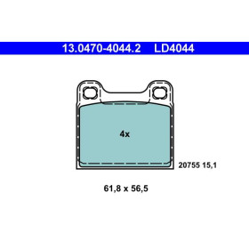 ATE Sada brzdových doštiček 13.0470-4044.2_thumb2