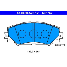 ATE Sada brzdových doštiček 13.0460-5767.2_thumb2