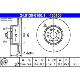 ATE Brzdový kotouč větraný Ø320mm 24.0130-0100.1_thumb2