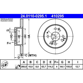 ATE Brzdový kotouč plný Ø260mm 24.0110-0295.1_thumb2