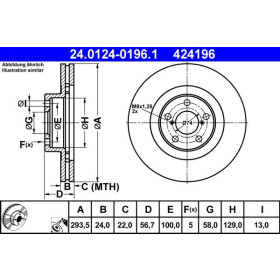 ATE Brzdový kotouč větraný Ø294mm 24.0124-0196.1_thumb2