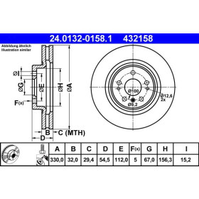 ATE Brzdový kotouč větraný Ø330mm 24.0132-0158.1_thumb2