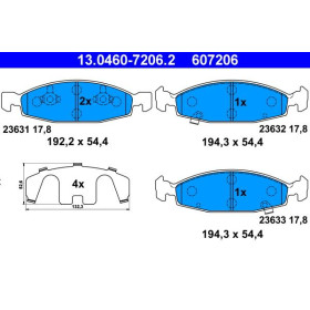 ATE Sada brzdových doštiček 13.0460-7206.2_thumb2