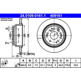 ATE Brzdový kotouč plný Ø282mm 24.0109-0161.1_thumb2