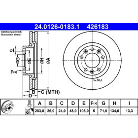 ATE Brzdový kotouč větraný Ø283mm 24.0126-0183.1_thumb2