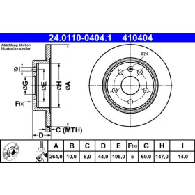 ATE Brzdový kotouč plný Ø264mm 24.0110-0404.1_thumb2